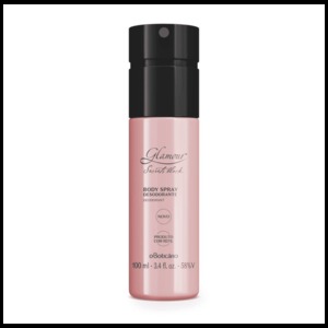 DESODORANTE BODY SPRAY GLAMOUR SECRETS BLACK 743033 BOTICARIO