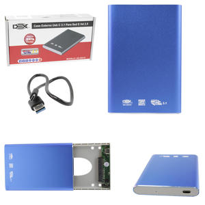 Case Externo USB C 3.1 Para Ssd e HD 2.5 AZUL DX-2531C DEX