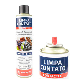 Limpa Contato Eletrônicos Automotivo E Elétrica Conteúdo: 350ml Peso liq. 217g LIMPA CONTATO LIMPA CONTATO IMPLASTEC