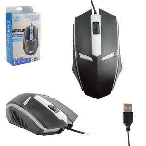 Mouse Gamer 1200DPI Com 3 Botões Entrada USB LED Decorativo Preto KP-MU003 KNUP KP-MU003 KNUP