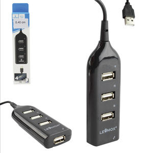 Hub USB Com 4 Portas de Entrada e 1 Saida 480Mbps 0,40cm LEY-11 LEMOX LEY-11 LEHMOX