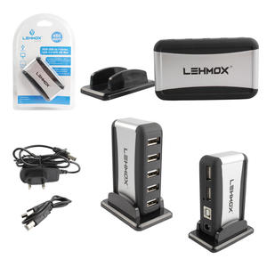 Hub USB 2.0 Com 7 Portas Com Fonte 480 Mbps LEY-88 LEHMOX LEY-88 LEHMOX