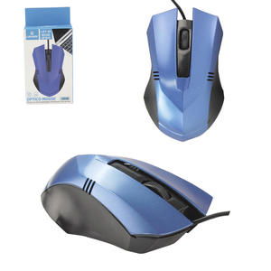 Mouse Óptico DPI 1600 Com Fio USB 3.0 Azul LEY-26 LEHMOX LEY-26 LEHMOX