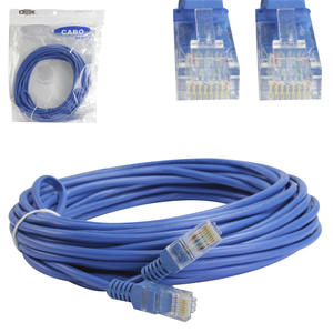 Cabo De Rede Patch Cord Cat5 Rj45 10 Metros Azul DEX CR10 CR10 DEX