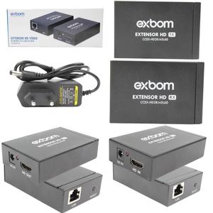 Extensor Hdmi Cat5 Cat6 Hdmi Bivolt 60 Metros De Alcance 1080P CCEX-HD2RJ45L60 EXBOM