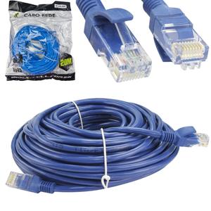 Cabo De Rede Patch Cord Cat5e RJ45 Azul 20 Metros XC-CR-20M X-CELL XC-CR-20M X-CELL