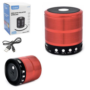 Caixa De Som Bluetooth 5W Com Sd Card P2 Usb Com Para Atender Chamadas Vermelho LT-887 LOTUS LT-887 LOTUS