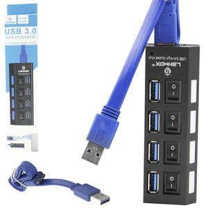 Hub USB 3.0 Com 4 Portas suporta 1TB Liga E Desliga LEY-201 LEHMOX LEY-201 LEHMOX