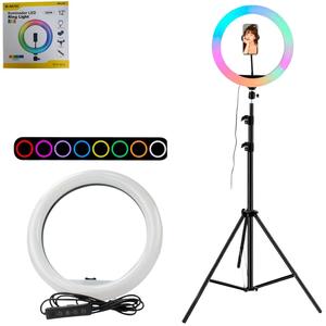 Iluminador Ring Light 12 Polegada Led Rgb Colorido BM-L20 GENERICO