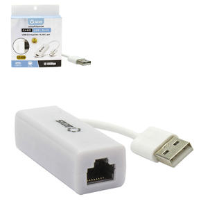 Adaptador Usb 2.0 Para Para Rede Rj45 20 Centímetros Branco LOTUS LT-228 LT-228 LOTUS