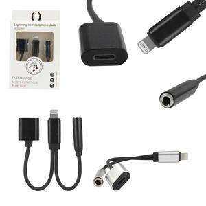 Adaptador Lightning Com Saida P2 e carregador Lightning OL26 GENERICO