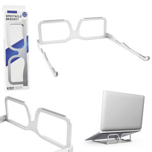 Suporte Para Notebook Formato De Óculos Branco Dobrável Para Mesa K321 GENERICO K321 GENERICO