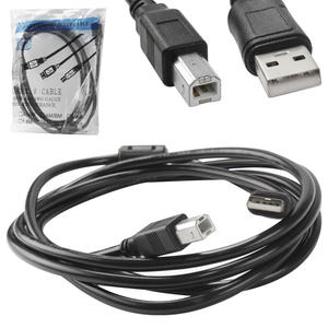 Cabo De Impressora Com Filtro USB 2.0 2 Metros Preto CB-IMP/2M GENERICO