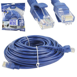 Cabo De Rede Patch Cord RJ45 CAT5E 15 Metros MB TECH GB51143 GB51143 MB TECH