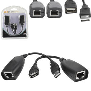 Cabo Adaptador USB Macho Extensor Para Cabo De Rede RJ-45 Femea RJXT RJXT GENERICO