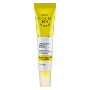 Gel secativo antiacne facial 15g Cuide se bem O Boticário 721054 VDX