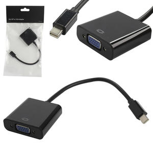 Conversor Mini DisplayPort Para Vga Fêmea 25 Centimetros Preto GENÉRICO GENERICO