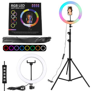 Iluminador Ring Light 12 Polegada Led Rgb Colorido CXB-RGB 300 GENERICO CXB-RGB 300 GENERICO