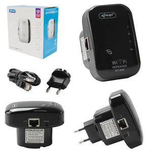 Repetidor de Sinal Wireless Wifi 300 Mbps Extensor Amplificador 2.4Ghz Preto Anatel KP-3005 KNUP KP-3005 KNUP