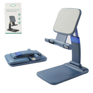 Suporte Para Celular De Mesa Portátil Dobrável Azul GENERICO ZJ096 GENERICO