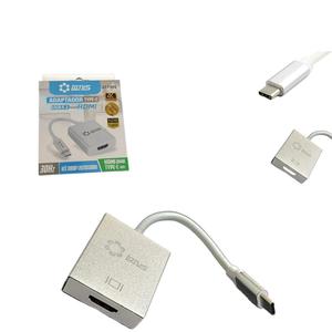 Adaptador USB-C para HDMI Full HD 4K 12 Centímetros Cinza USB-C LT-T301 LOTUS