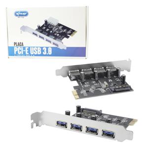 Placa PCI Express Com 4 Saídas USB 3.0 5GBPS KP-T102 KNUP KP-T102 KNUP