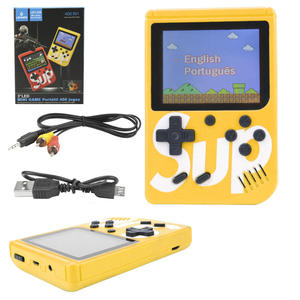 Mini Vídeo Game Portátil SUP 400 Jogos Clássico Amarelo LEY-238 LEHMOX LEY-238 LEHMOX