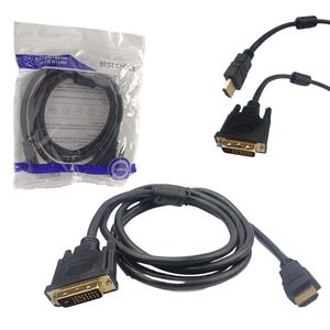 Cabo HDMI Macho Para DVI Macho Full HD Sem Filtro Conectores Banhados 1.80 Metros GENERICO GENERICO