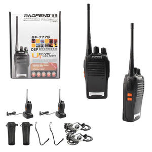 Rádio Comunicador PAR Walk Talk Com Carregador E Fone De Ouvido Bateria: 1800 Mah Alcance 1Km BF777S BF-777S BAOFENG GENERICO