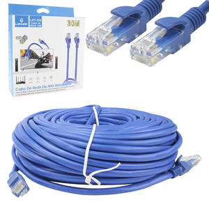 Cabo De Rede 30 Metros Cat 5 Patch Cord Rj45 Azul LEY-254 LEHMOX