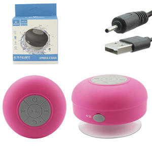 Caixa De Som 3W Bluetooth Á Prova D'água Rosa LES-X1 LEHMOX