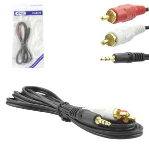 Cabo De Audio P2 Macho Para 2 RCA 1.5 Metros KP-PR201 KNUP