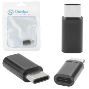 Adaptador V8 Femea Para USB-C Macho V8 USB-C SHINKA