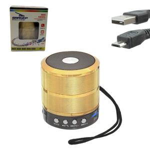 Caixa De Som Bluetooth USB Com SD Card P2 5W DOURADO D-BH887 GRASEP