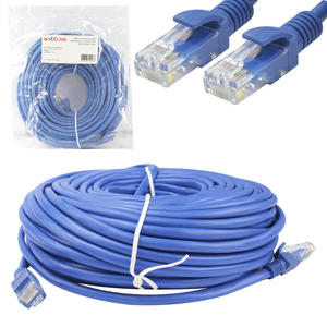 Cabo De Rede Patch Cord Cat5e RJ45 Azul 20 Metros CY-PC20.0M-5-BL SECCON