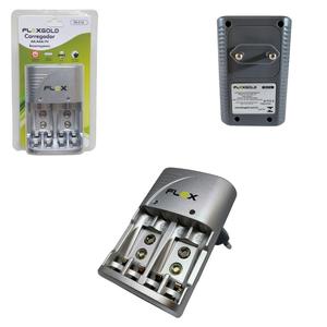 Carregador De Pilhas AA/AAA/9V FLEX FX-C16 FLEX