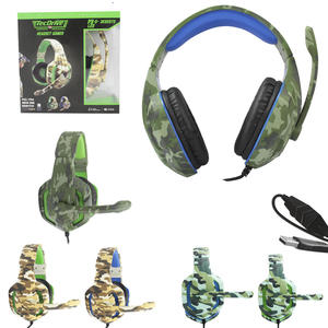 Fone De Ouvido Headset Gamer USB Para Ps4 Xbox One Notebook Macbook Com Microfone Camuflado Sortidos SELVA LED TEC DRIVE