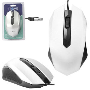 Mouse Óptico DPI 1000 Com Fio USB 3.0 Cinza INOVA MOU-6909 INOVA