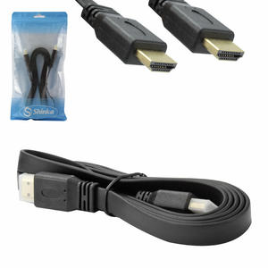 Cabo HDMI Emborrachado 1.4 4k Macho Para Macho Achatado Sem Malha 1.80 Metros 3D SHINKA