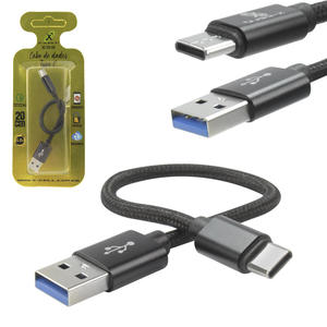 Cabo De Dados USB-C 20 Centímetros 4.0A Preto XC-CD-69 X-CELL