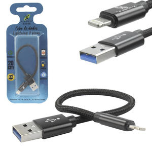 Cabo De Dados Para Iphone 20 Centímetros 4.0A Preto XC-CD-68 X-CELL