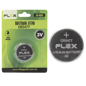 Bateria Lítio CR2477 3V FX-CR11 FLEX FX-CR11 flex