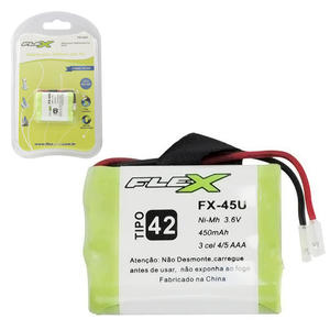 Bateria Para Telefone Sem Fio 3,6V 450mAh FX-45U flex