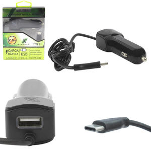 Carregador Veicular Rápido USB-C 2.5A Cabo 1 Metro Preto XC-USB-C X-CELL