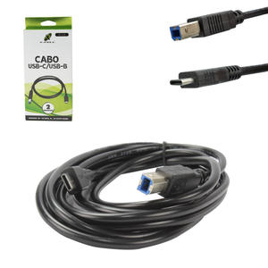 Cabo Para Impressora USB-C Usb-B 2 metros XC-CI-06 X-CELL