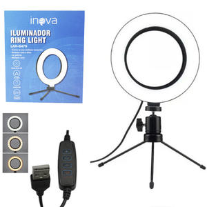 Iluminador De Led Ring Light 6 Polegadas 3 Tonalidades LAM-8479 INOVA