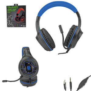 Fone De Ouvido Headset Gamer Entrada P2 Para Ps4 Xbox One Notebook Macbook Com Microfone Azul PX-12 TEC DRIVE