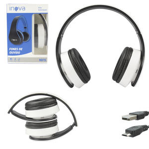 Headphone Branco PLug P2 3,5Mm Cabo 1.20M N815 INOVA