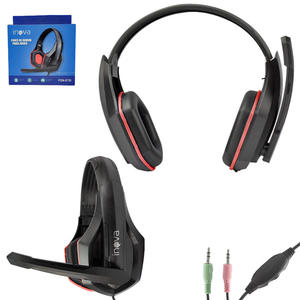 Headphone Gamer Alto Falante 40Mm Microfone Hd Vermelho FON-8730 INOVA