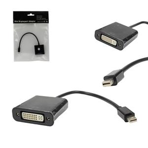 Conversor Mini DisplayPort Para Dvi Fêmea 25 Centimetros Preto GENERICO GENERICO